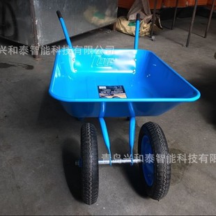 6L Double Wheel Trolley Inflatable Wheel Wheelbarrow Two Wheel Dump Truck
