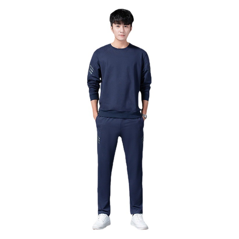 Otoño 2021 traje casual de los hombres primavera y otoño moda coreana más tamaño traje suelto a juego ropa guapa ropa de hombre