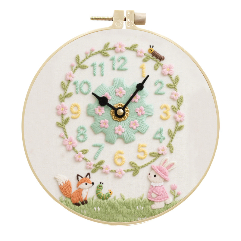 オリジナル初心者新しい時計装飾刺繍 diy 材料パッケージクリエイティブシンプルな手作りキット材料パッケージクロスボーダー|undefined