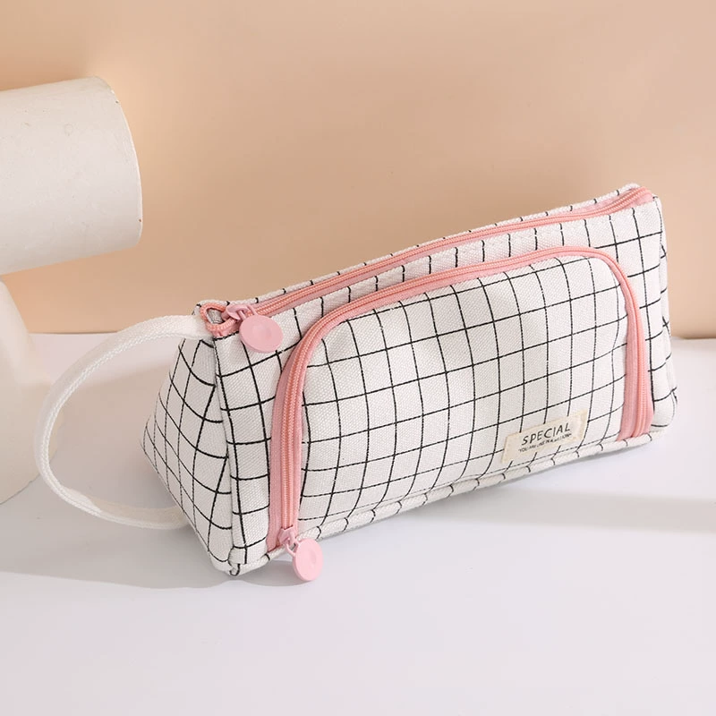 Capacious high quality universal handheld pencil case for students
