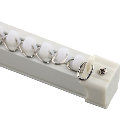 Curtain rod curtain track pulley silent wholesale aluminum alloy thickened single and double slide rail ultra-thin straight rail manufacturer direct delivery