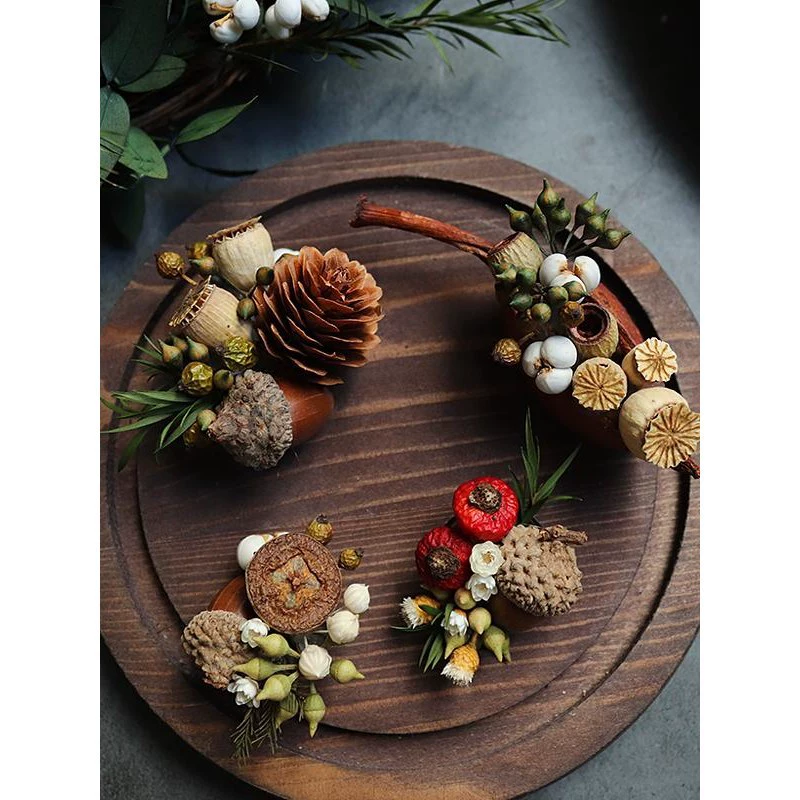 Корсаж ручной работы с лесными ягодами и фруктами, газон, свадебный корсаж для невесты, жениха, группы, брошь, свитер, корсаж