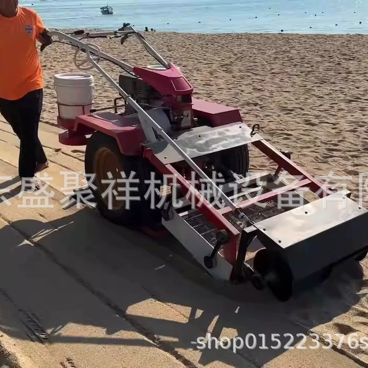 Производитель продаёт пляжную уборочную машину, бензиновый ручной пляжный уборочный транспорт, ручную уборочную машину.