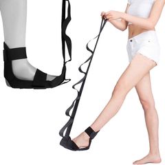 Yoga stretching band, segmented adjustable assistive leg stretching band for rehabilitation training, leg and foot stretching band, corrective band