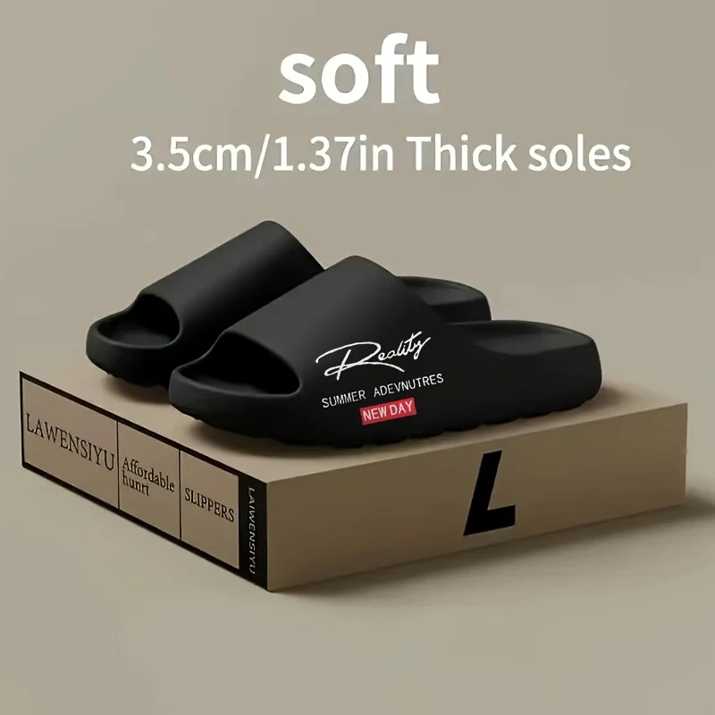 Women's Summer Cross-Over Coconut Slippers Thick Soled Non-Slip Wear-Resistant Quiet Outdoor Fashion Sandals For Couples Bathroom Use_voghion.com