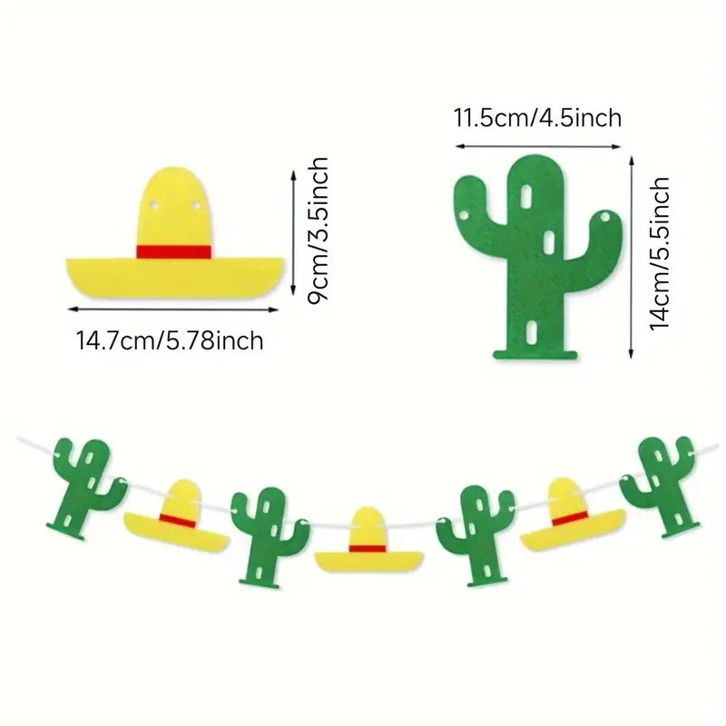 メキシコカーニバルカラー旗パーティー装飾ハワイ装飾品メキシコ熱帯葉花輪ジャングル用品|undefined