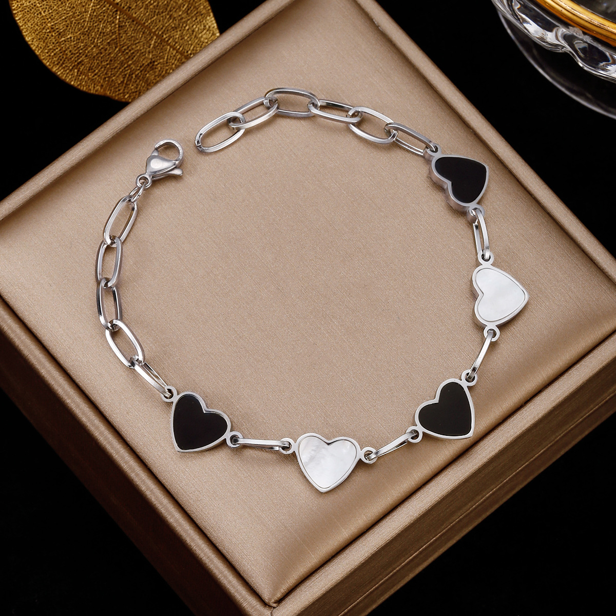 Bracelets Classification Simple Style Geometric Stainless Steel Plating Inlay Artificial Pearls Bracelets