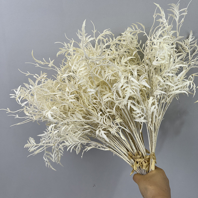 White fern leaf wedding landscaping fake flower ceiling simulation…