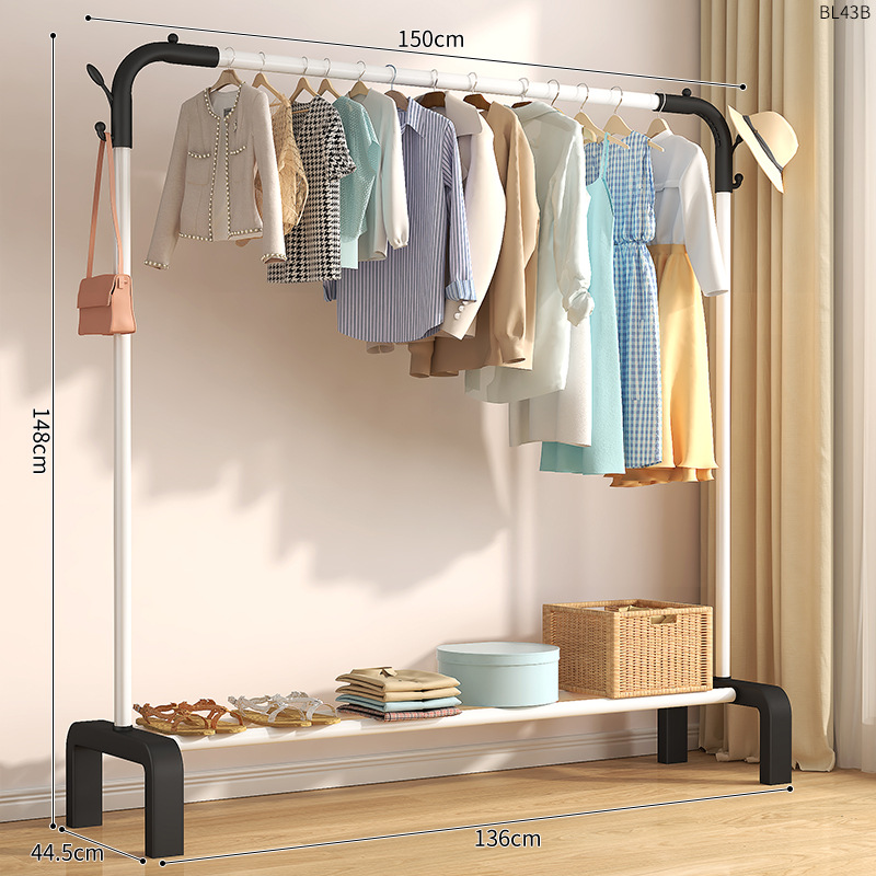 간 + 150 화이트 + 더블 후크 + 선반