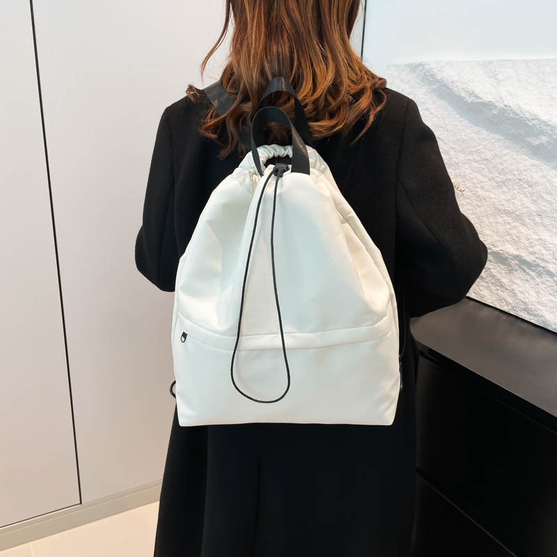 Nuevo diseño de nicho, mochila de viaje para estudiantes, todo fósforo, ocio, mochila con cordón de gran capacidad, bolsa de yoga deportiva