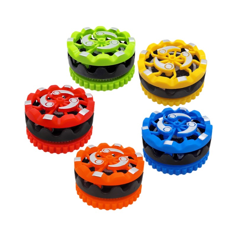 Placa de batalla de juguete de giroscopio de fuegos artificiales de mano, giroscopio de colores brillantes giratorio, nueva idea de giroscopio de fuegos artificiales de pedernal