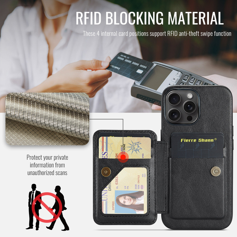 Cross-Border Oil Wax Card Holder Suitable for Apple 17Promax Phone Case with Retractable Stand and iPhone 16 Anti-Drop Protective Cover Cross-Border Oil Wax Card Holder Suitable for Apple 17Promax Phone Case with Retractable Stand and iPhone 16 Anti-Drop Protective Cover