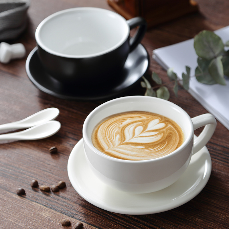 Ceramic Coffee Cup Set, Cappuccino Latte Cup, Mocha Cup, Large Latte Art Competition Cup Ceramic Coffee Cup Set, Cappuccino Latte Cup, Mocha Cup, Large Latte Art Competition Cup