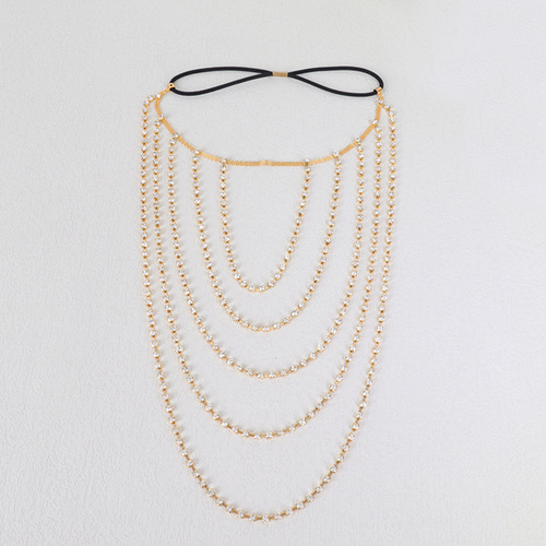 Cross-border fashion multi-layer rhinestone sexy leg strap elastic rope leg chain European and American nightclub shiny chain beautiful leg chain for women