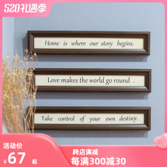OD59 Wholesale American Simple Literary Style English Sign Door Hanger Painting English Proverb Sign Decorative Painting Encouragement