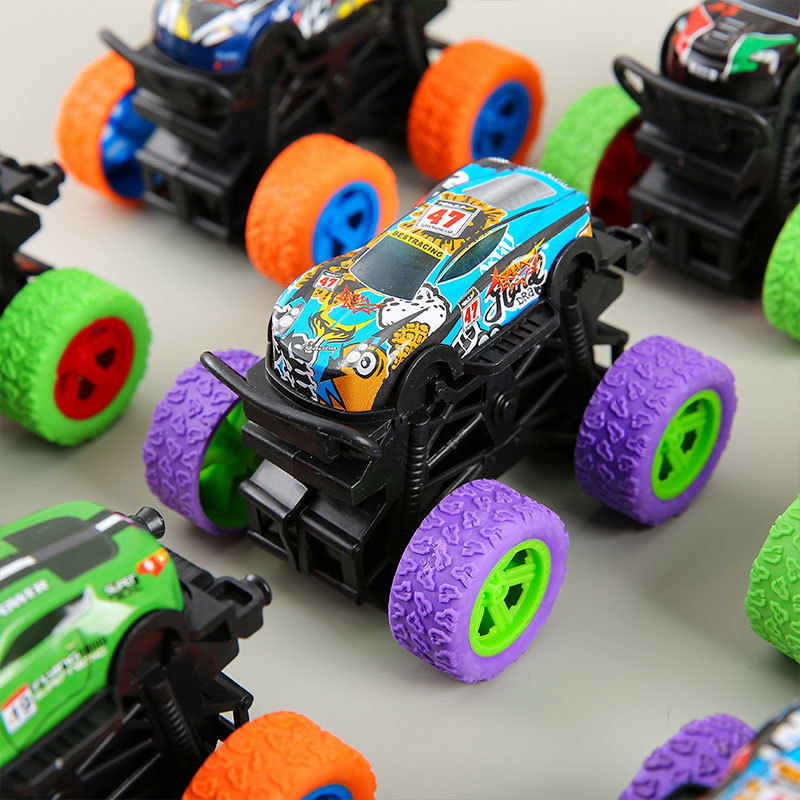 Juguetes de hoja de hierro, vehículos todoterreno de inercia, trucos todoterreno de niños, modelos de automóviles de aleación, juguetes al por mayor