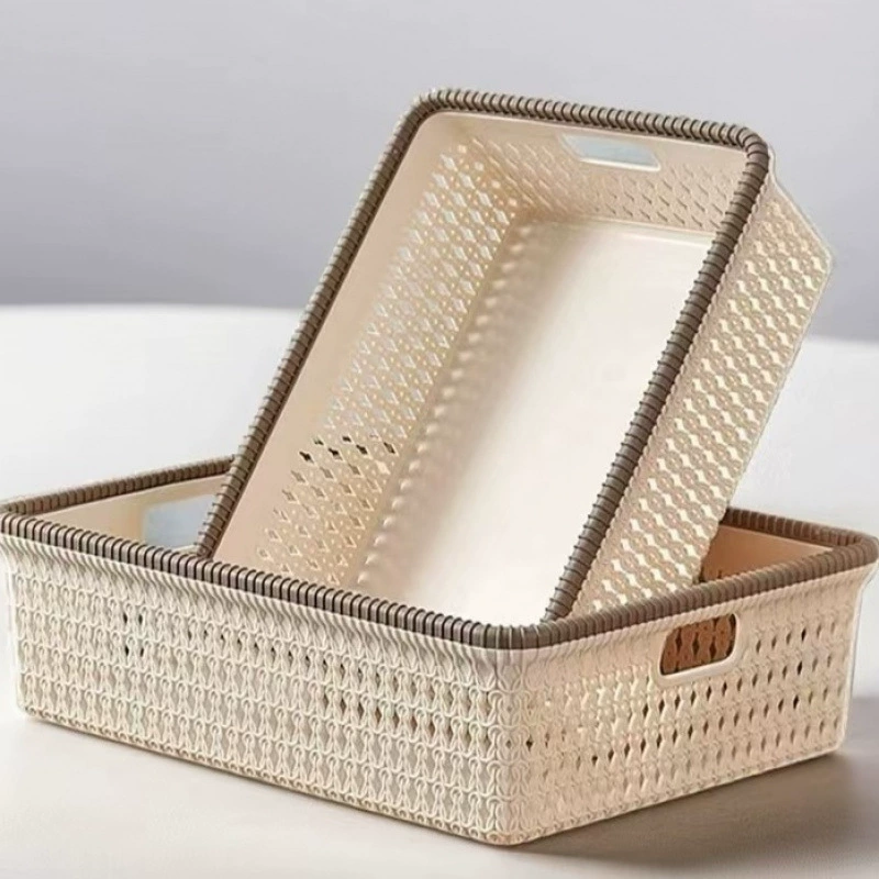 Настольная корзина для хранения из искусственной ивы для домашнего офиса. Разное кухонное Джессик
