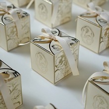 2023新款喜糖盒 法式糖盒轻奢金色糖果盒中号婚庆婚礼伴手礼盒
