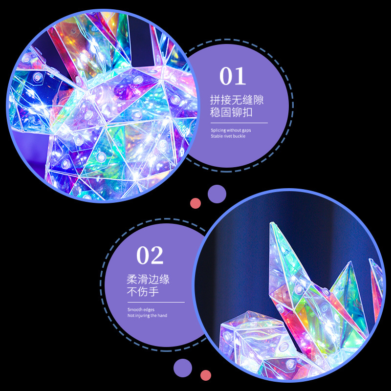 Transfronterizo chino regalo de San Valentín Navidad colorido luminoso alzo Navidad regalo creativo decoración Regalo de Cumpleaños caja de regalo