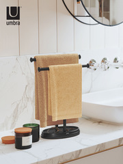 OD59批發 毛巾架立式鐵藝抹布掛免打孔浴室洗漱台置物架