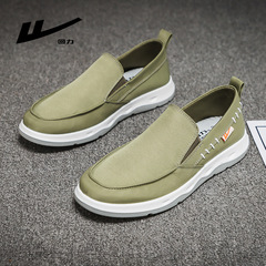 Huili One Kick Male Shoes 2024 Spring Breathable New Lazy Shoes Men's Casual Shoes Old Beijing Cloth Shoes for Men