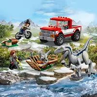 Совместим с LEGO Dinosaur Jurassic World Catching Velociraptor Blue и Beta 76946, собранными игрушками из строительных блоков.