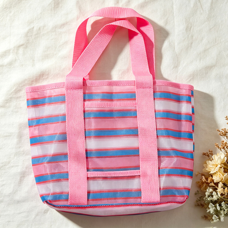 Taiwanese textile tote bag, vintage retro vegetable bag, pendant, grandma's shopping bag, outdoor dopamine color series coin purse