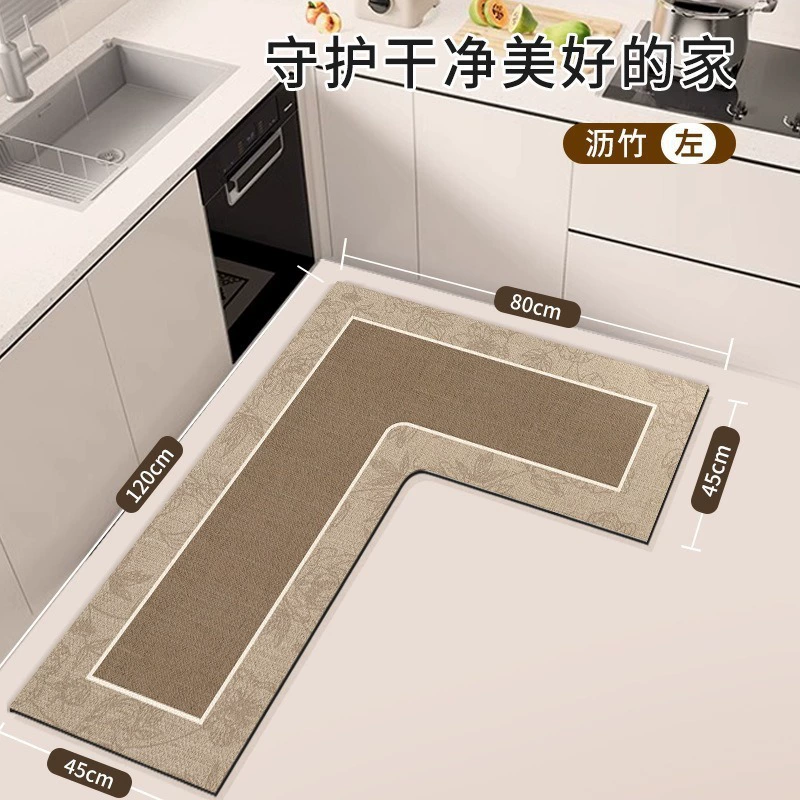 L-образный абсорбируемый коврик для кухонных ковриков