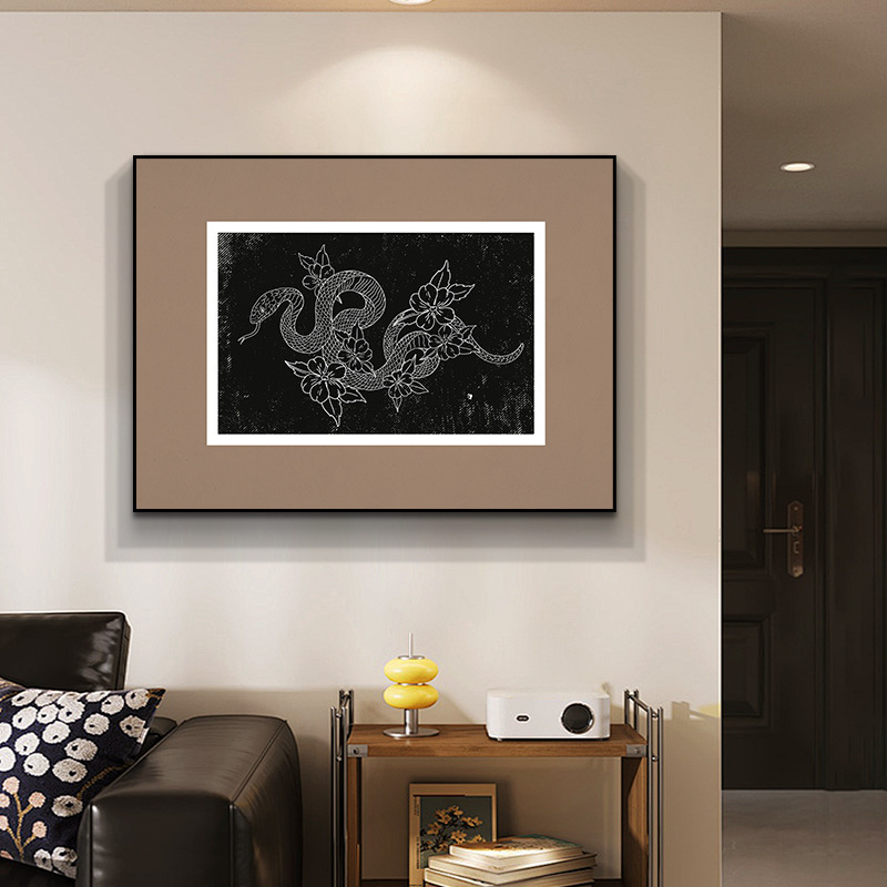 现代简约艺术装饰画高级感走廊玄关壁画沙发背景墙客厅组合挂画|undefined