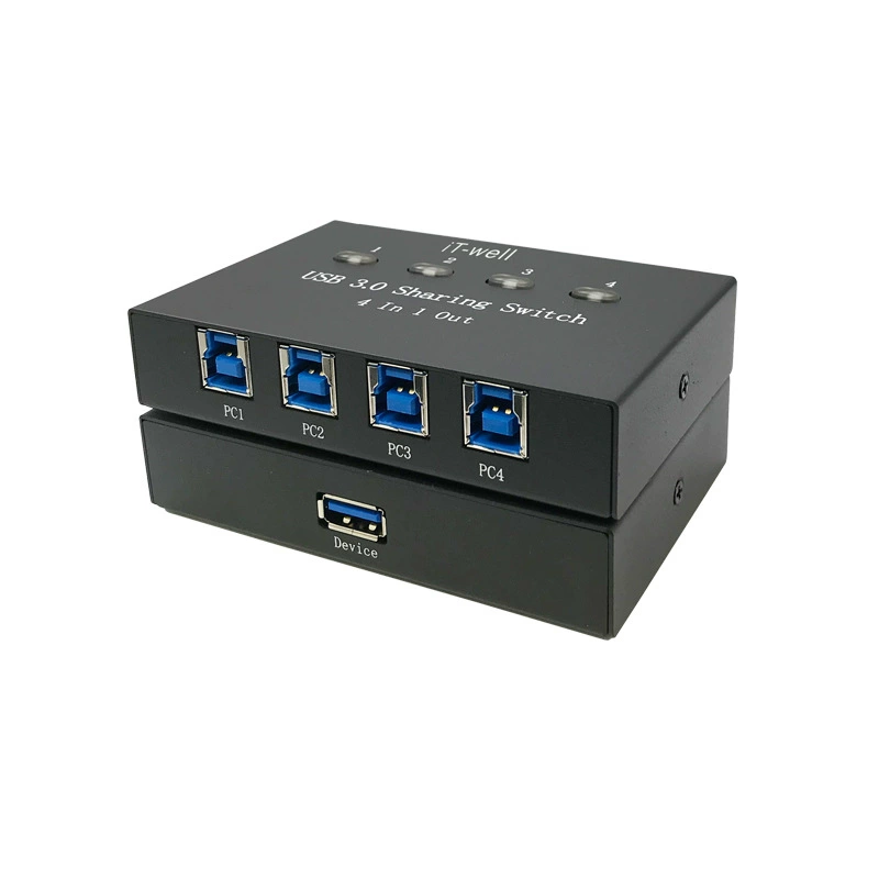 USB 3.0 4-порта распечатки Yuxin 4 Interexed 4 Port Printer Sharinger One Drags Four Model Switch Custom LONG