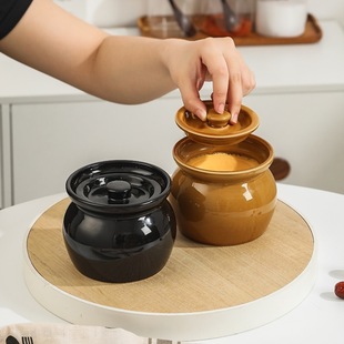 Stewed Egg Bowl Hotel Baby Stewed One-Person Steamed Egg Stew Pot Soup Pot Chinese Tableware Snack Ceramic Stew Soup Cup