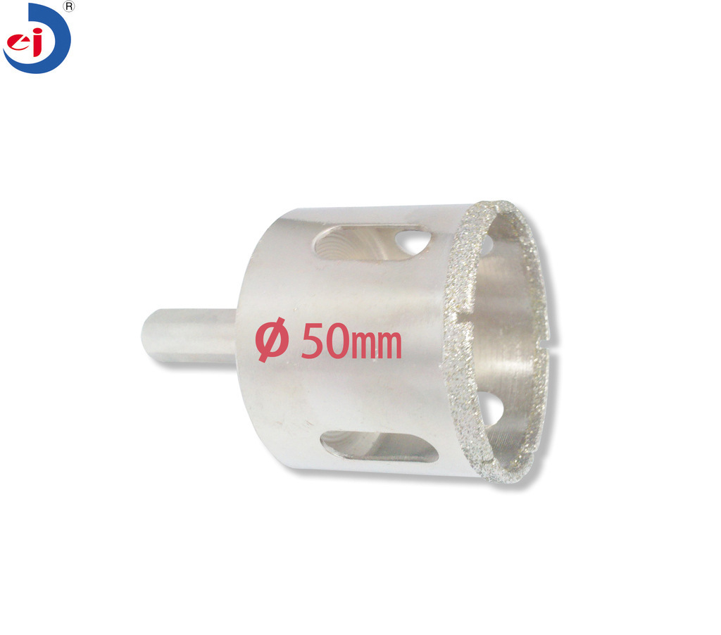 厂家直供50mm工业角磨大理石材开孔器陶瓷玻璃钻头金刚石打孔