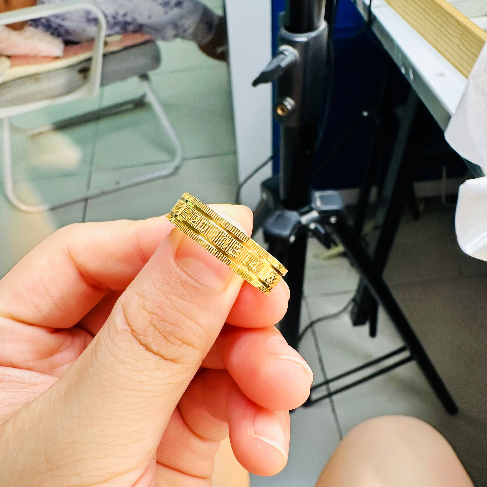 520 1314 anillo de acero de titanio heredado oro antiguo anillo de nicho femenino no se desvanece estilo nacional pareja anillo