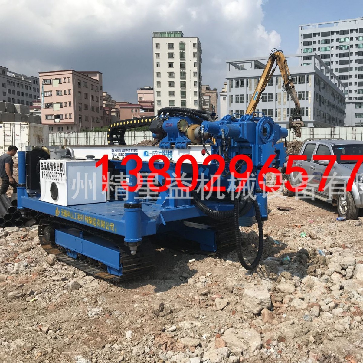 广东江门无锡安迈155锚固钻机135浅孔地表冲击灌注水井钻车