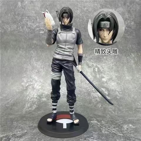 나루토 암부 우치하 이타치 아카츠키 GK 피규어 23cm PVC 조립식 장식 소품 선
