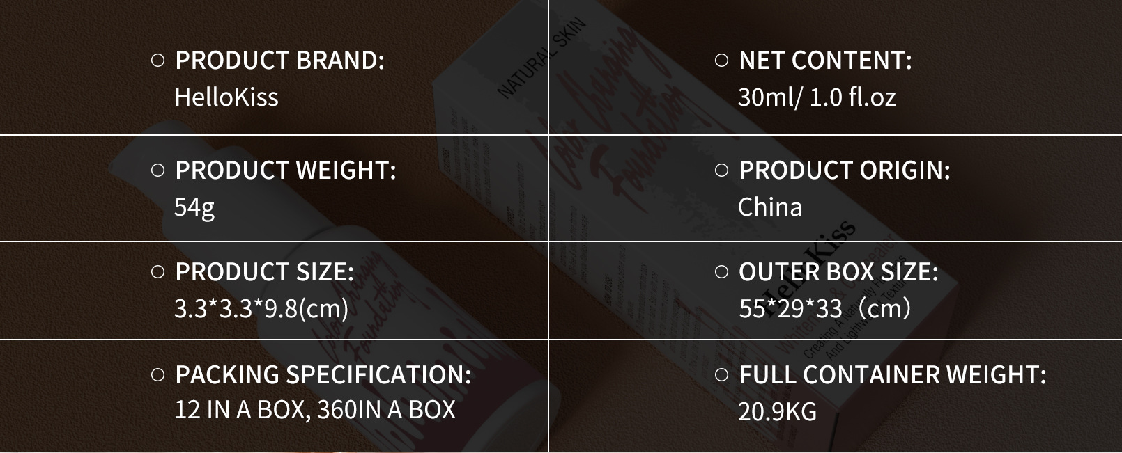 Hellokiss Color changing foundation details Picture
