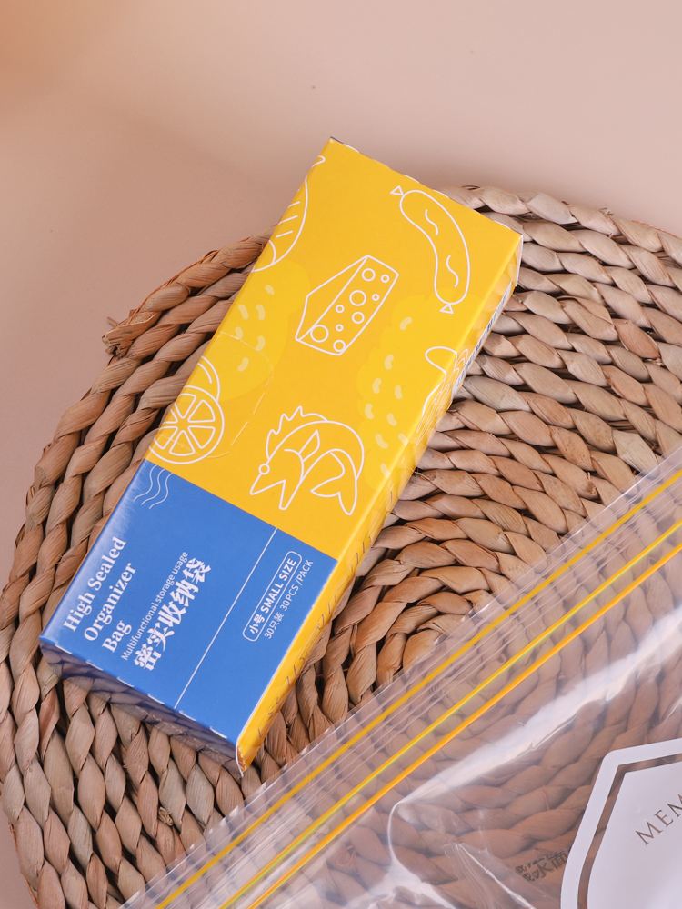 Bolsa de almacenamiento de alimentos domésticos de doble tendón empaquetada por refrigerador de carne congelada sellado de alimentos clasificado almacenar bolsas de embalaje de bocadillos