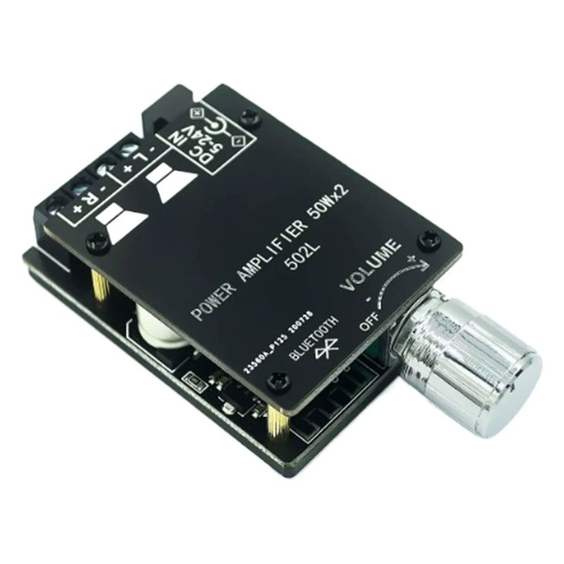 ZK-502L Мини-версия 50Wx2 Bluetooth ручка платы цифрового усилителя регулирует громкость с помощью переключателя