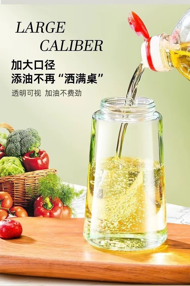 Sprühflasche mit Ausgießer 2-in-1 500 ml Ölkanne Ölsprayer Glas Haushalts-Küchen-Airfryer Ölsprühflasche Großhandel