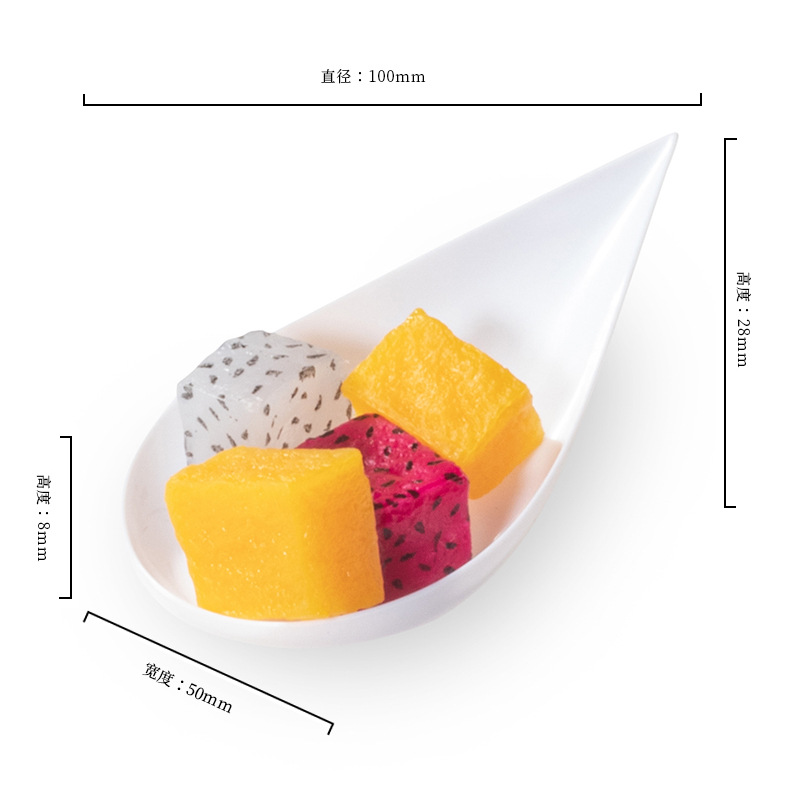 Taza cuadrada puntual Taza redonda Una variedad de tazas de postre Taza de pudín Taza de mousse Plato Cuchara de plástico desechable Amazon