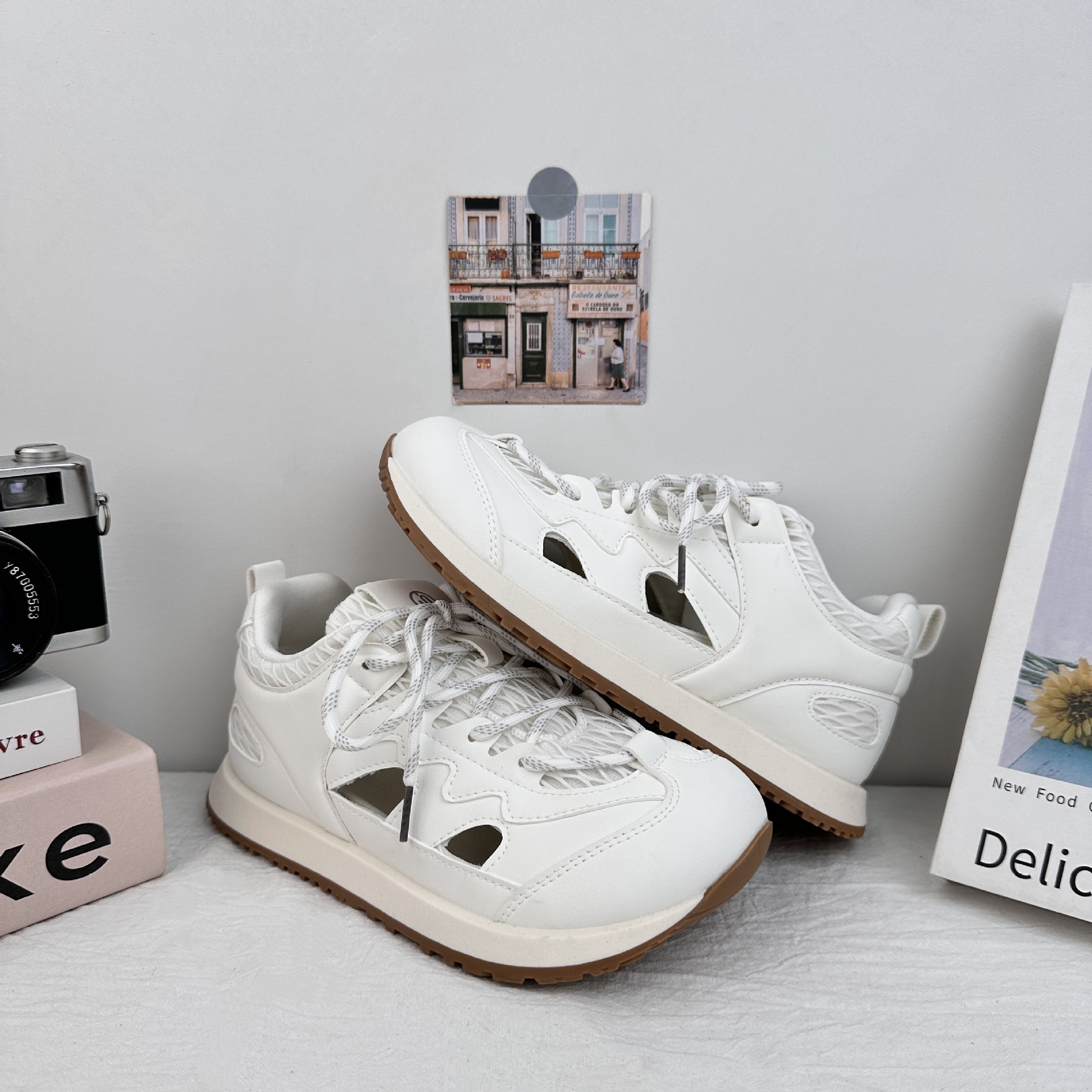 Zapatos de malla de onda transpirables zapatos de skate de malla de mujer 2025 nuevos zapatos de verano de mujer zapatos casuales Agam