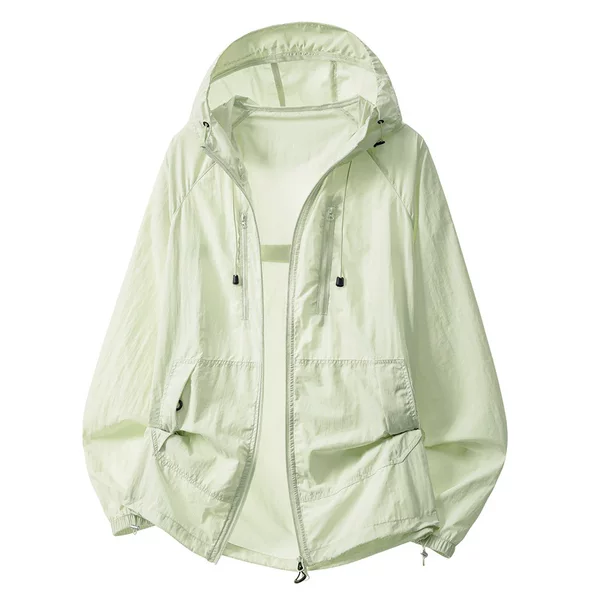 Hooded Sun Protection Clothing for Men and Women, Summer Couple's Ice Silk Long-Sleeve Uv Protection Breathable Sun Protection Jacket