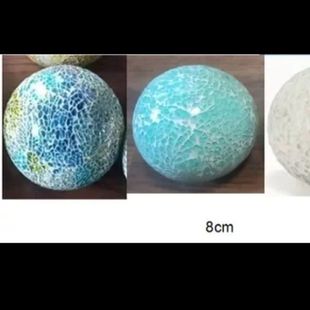 Factory wholesale new 8cm natural turquoise magnesite mosaic decorative resin ornaments wholesale