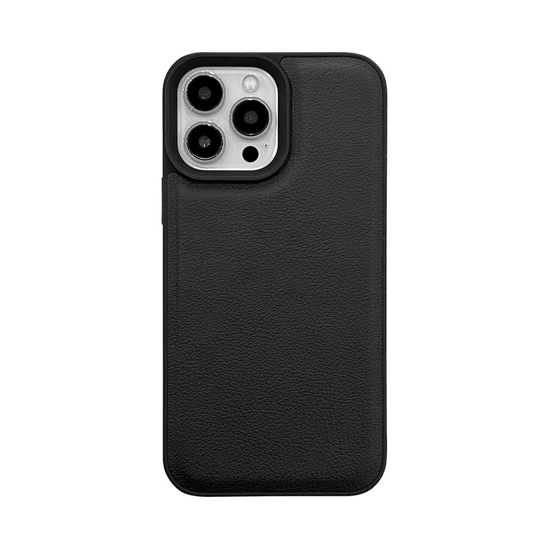 シンプルな黒のライチ柄、Apple 16、iPhone 17 Pro Max、個性的な11、レザー調13、高級感のあるスマホケース|undefined