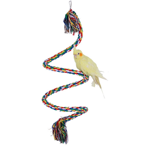 Parrot Toy Cotton Rope Parrot Climbing Rope Bird Toy Swing Supplies Bird Cage Amazon