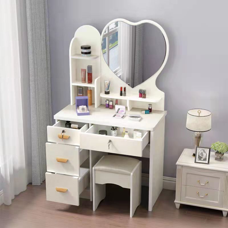 Tocador, dormitorio, apartamento pequeño, mini simple, montaje y almacenamiento simples, mesa económica de celebridades de Internet, tocador, comercio exterior