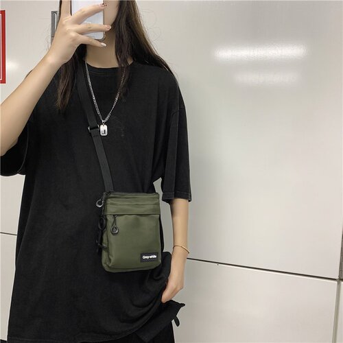 Crossbody bag men's ins Japanese trendy brand small shoulder bag personalized workwear small backpack summer fashion trend shoulder bag