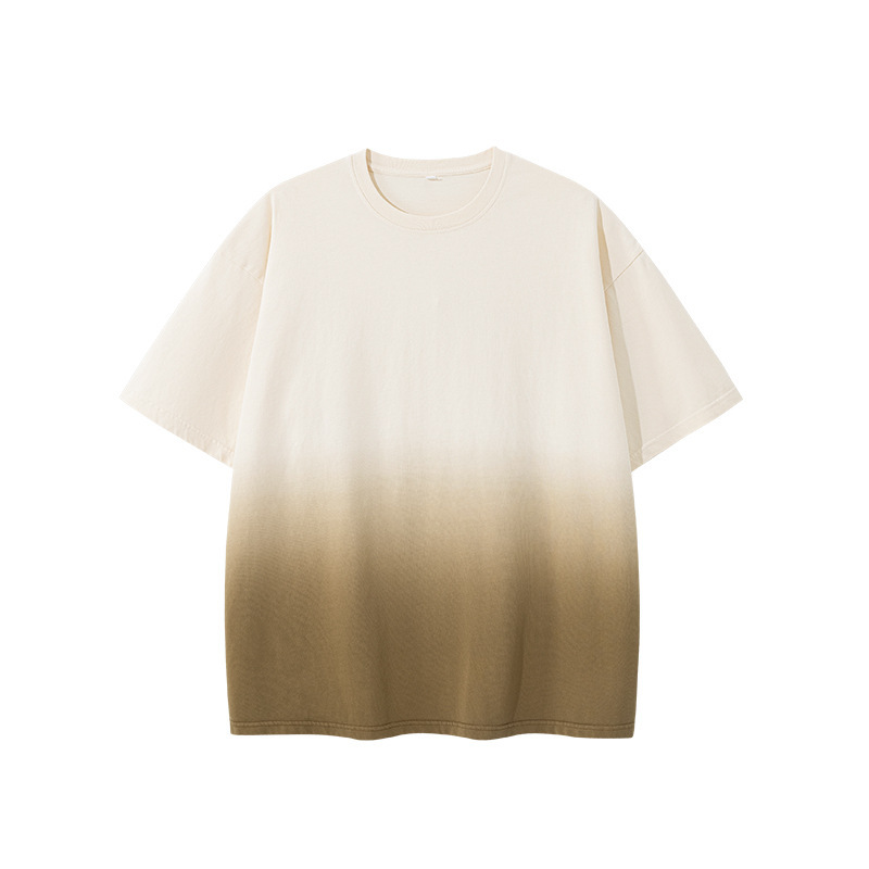 T8910 New Product Launches Summer New Style, Mainly Promotes Gradient Short-Sleeved 220g T-Shirts, Two-Open, Good Quality, Live Broadcast Hot Style-