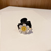 Cute sophisticated crab pin, hairgrip from pearl, bangs, hairpins, hair accessory, Korean style, flowered