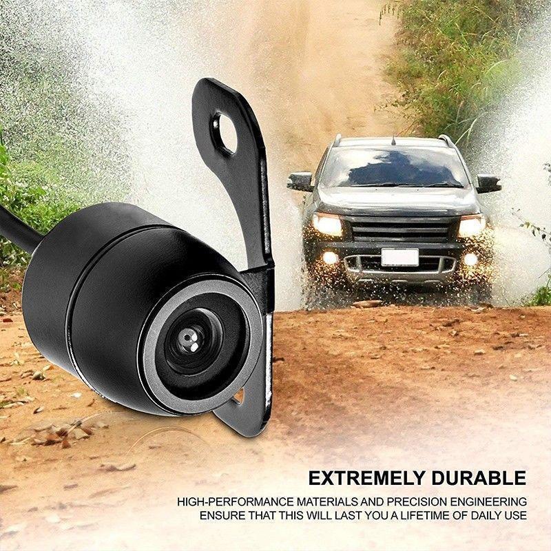 Universal Car Dashcam with Reversing Camera, Butterfly 4-Hole High-Definition Night Vision Rearview Waterproof Camera